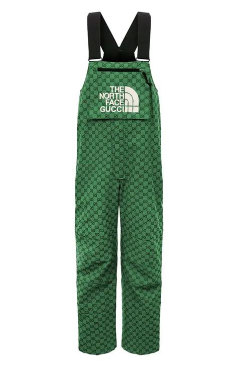 gucci and north face slides|Gucci north face overalls.